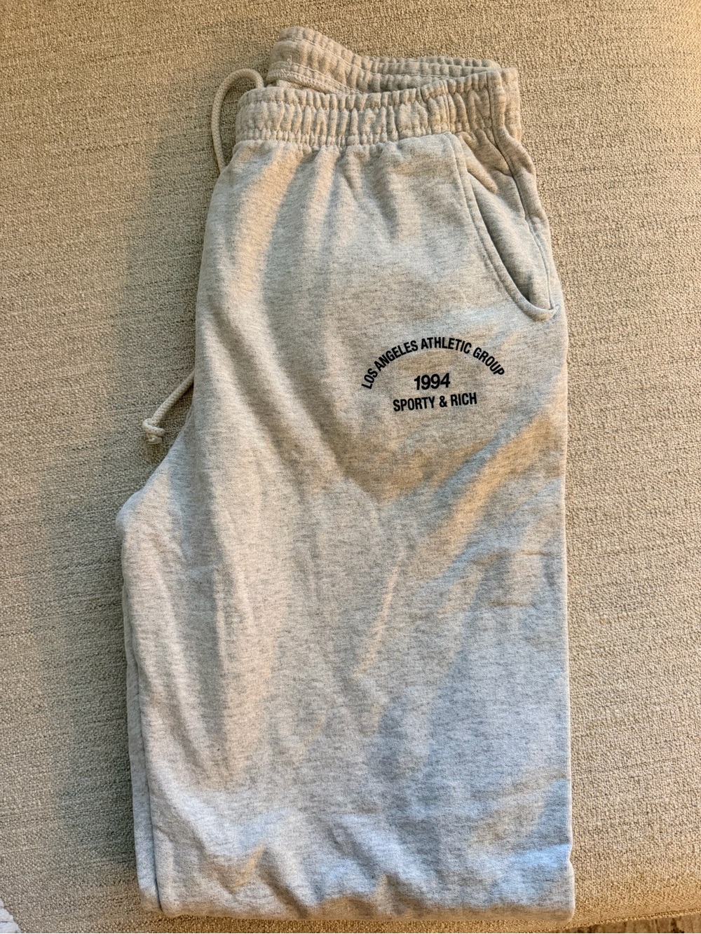 Sporty & Rich Gray Athletic Joggers